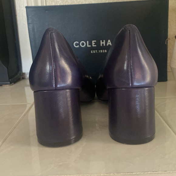 New Cole Haan Eliree Pump in Marine Blue Smth Leather - Picture 4 of 7